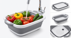 Over-Sink Collapsible Colander