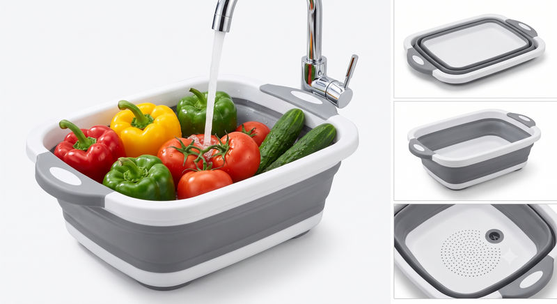 Over-Sink Collapsible Colander